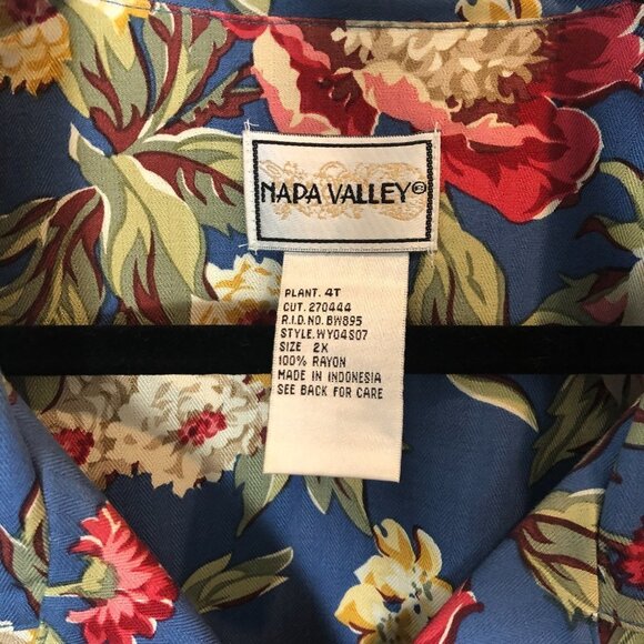 Napa Valley Size XXL 100% Rayon Top and Skirt Set - Picture 2 of 9